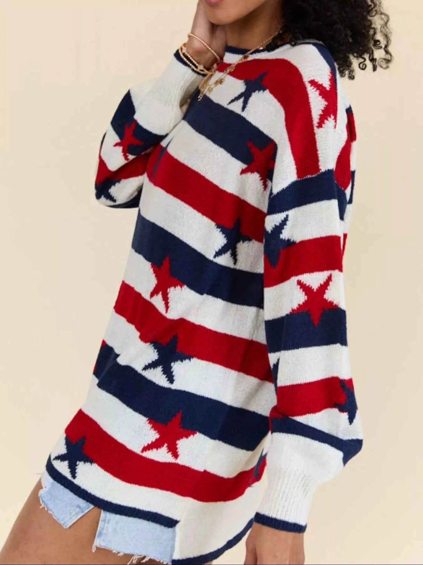 Stars and Stripes Long Sleeve Sweater 0d14424a-faa2-436c-a18f-f5ed4639f65b-Max-Origin