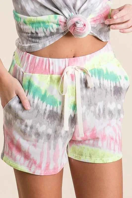 BiBi Tie Dye Print Shorts With Twill Tape Drawstring 0d53d57ae2474ba1895ba694009b8818-Max-Origin