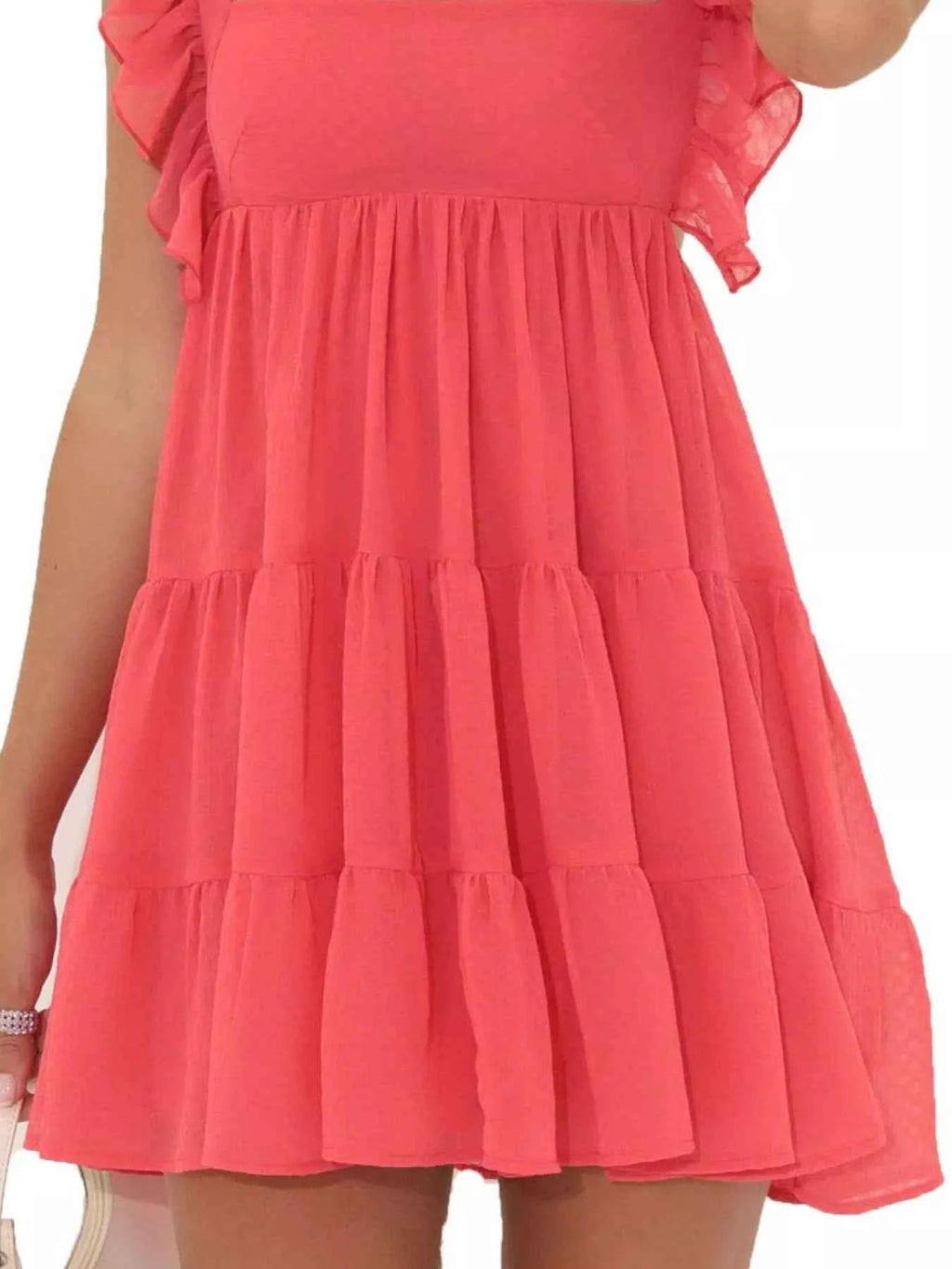 Ruffled Square Neck Tiered Dress 0d93db16-1cd5-4a4d-bd19-d96b1b30250c-Max-Origin