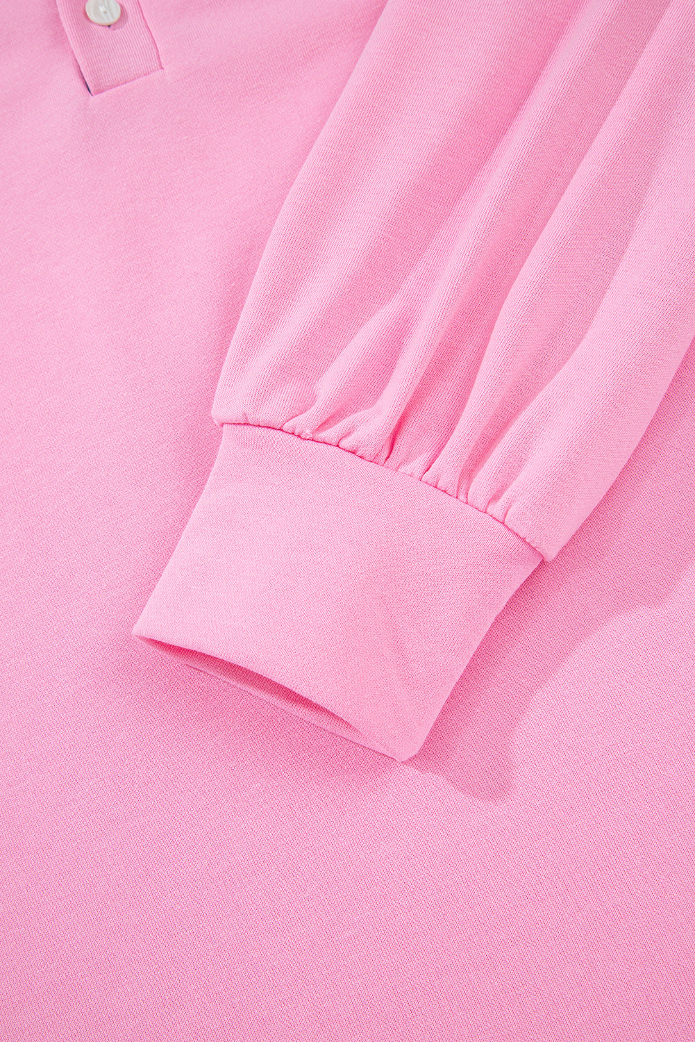 Bonbon Striped Collar Puff Sleeve Sweatshirt 0df2debfcb903a6f