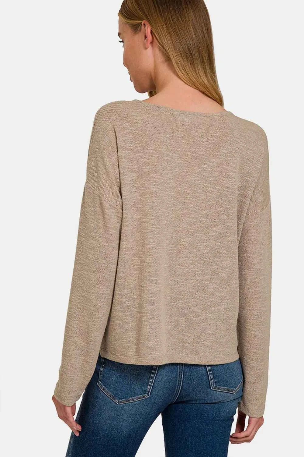 Zenana Dropped Shoulder Long Sleeve T-Shirt 0e244196-e3d2-48c8-885e-f11b610b5849-Max