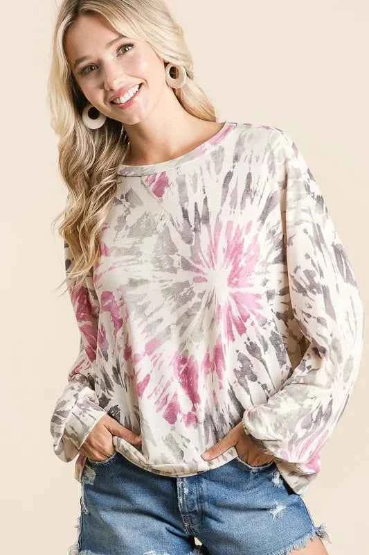 BiBi Tie Dye Print Terry Pull Over 0e89d6b0f2f34b7cbf3132df1072ef39-Max-Origin