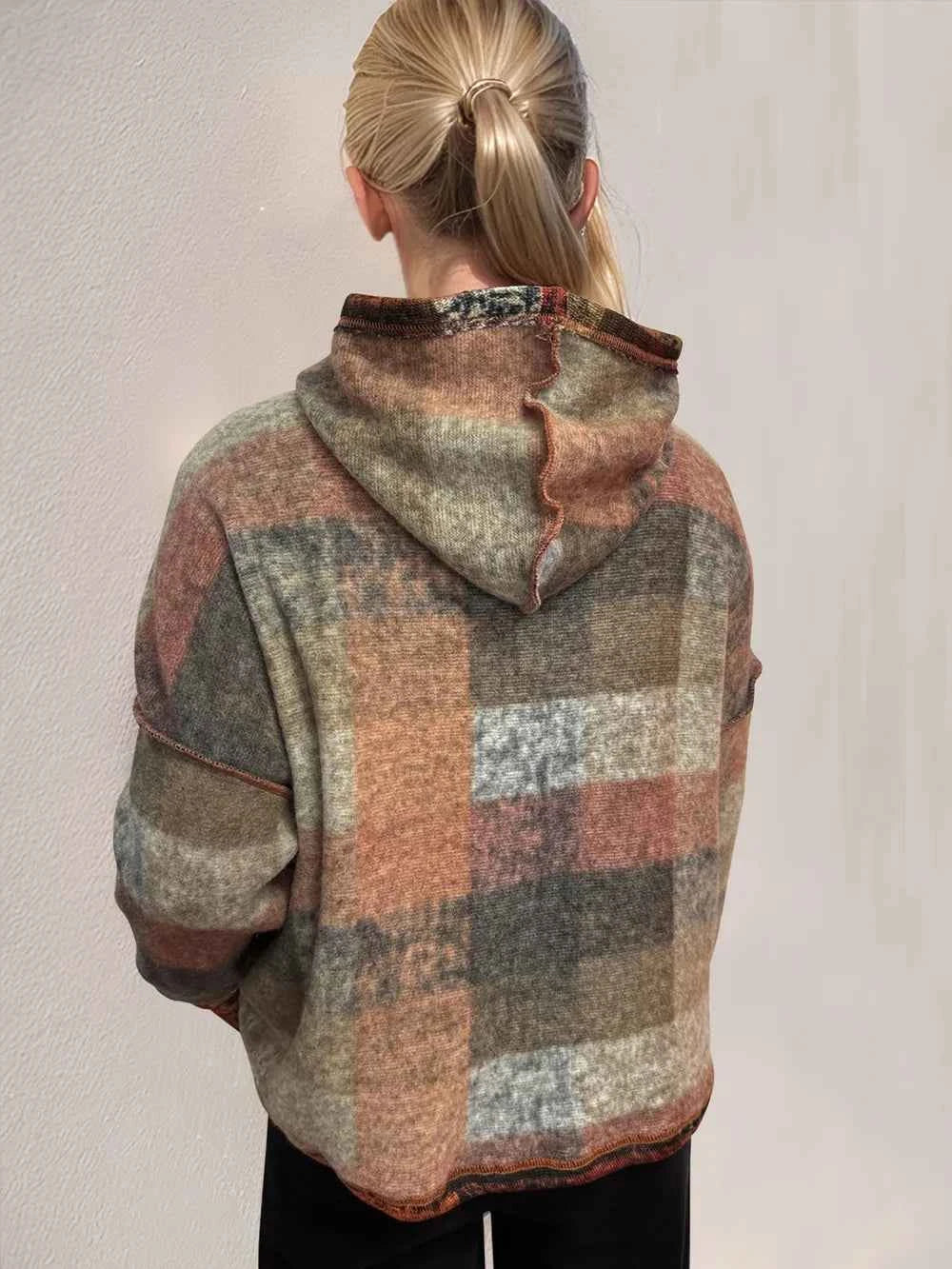 Double Take Full Size Plaid Dropped Shoulder Fleece Hoodie 0ecad6b4-71da-4fe2-990e-4fc0b8c50ad5-Max