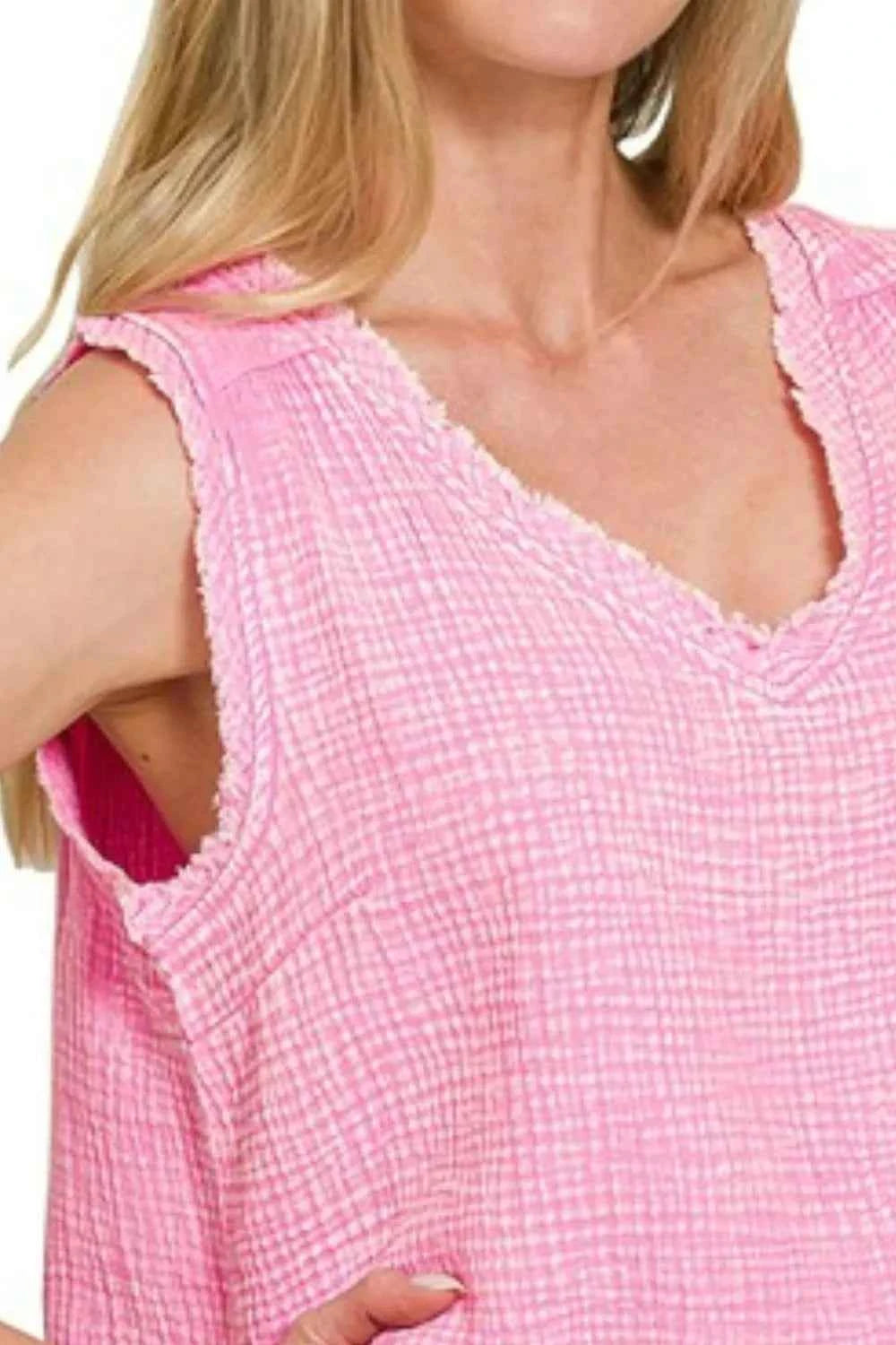 Zenana Double Gauze Raw Edge Acid Washed Tank 0eee04fc-9554-42a8-a5df-495e28f56ee9-Max-Origin