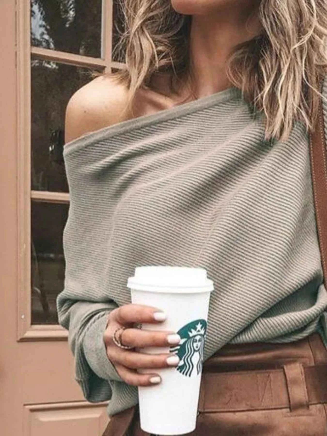 Full Size One-Shoulder Ribbed Sweater Plus Size 0f457c53-257d-45ca-b7f0-9b8b1aaf675a-Max-Origin