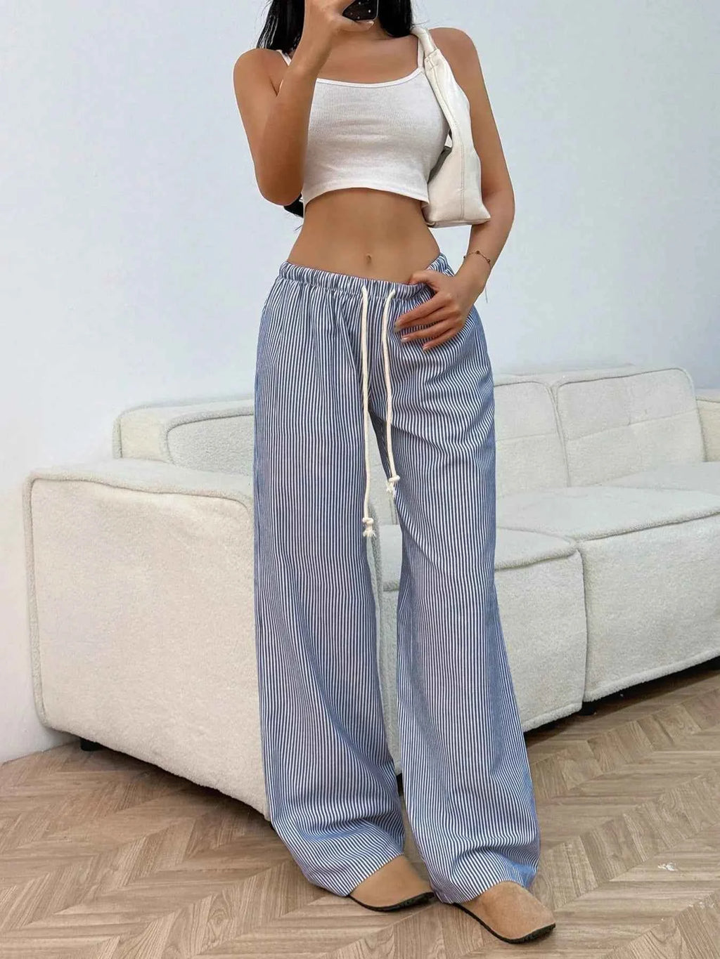 Drawstring Striped Wide Leg Pants 0f7951dd9fab47b9a9b7d4021386bc59-Max-Origin