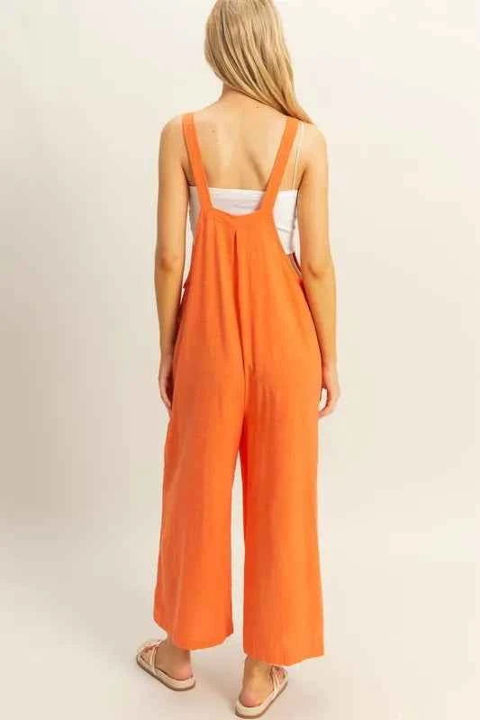 HYFVE Textured Wide Leg Overall 0f816223349b492ea515b65c1fe4622f-Max-Origin
