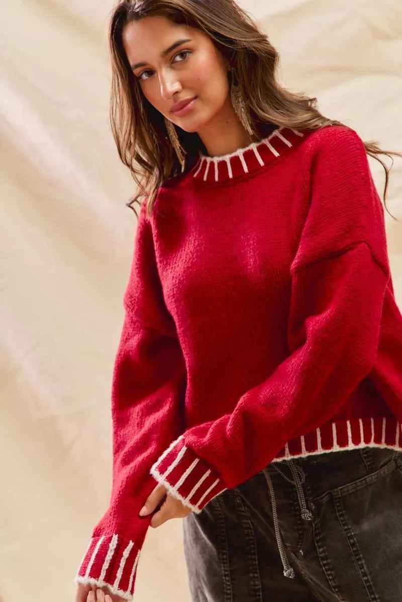 SO ME Loose Fit Christmas Holiday Sweater 102506244c8742719d59c84c5ef0ce64-Max-Origin