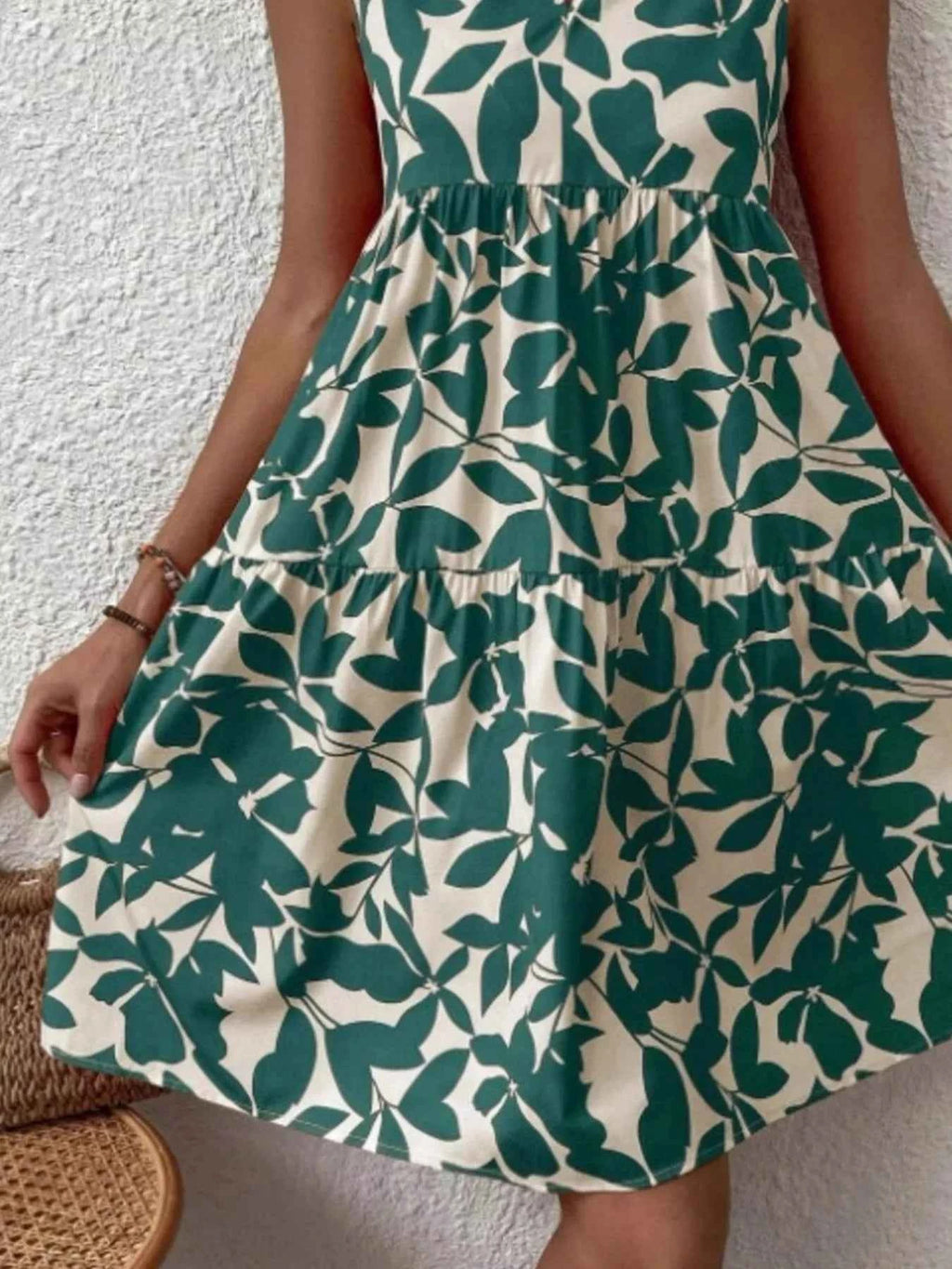 Full Size Printed Notched Sleeveless Mini Dress Plus Size 1044187e-e761-4cc3-9822-3e33f566c976-Max-Origin