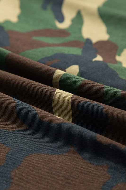 Leopard Camo Patchwork Oversized Shacket