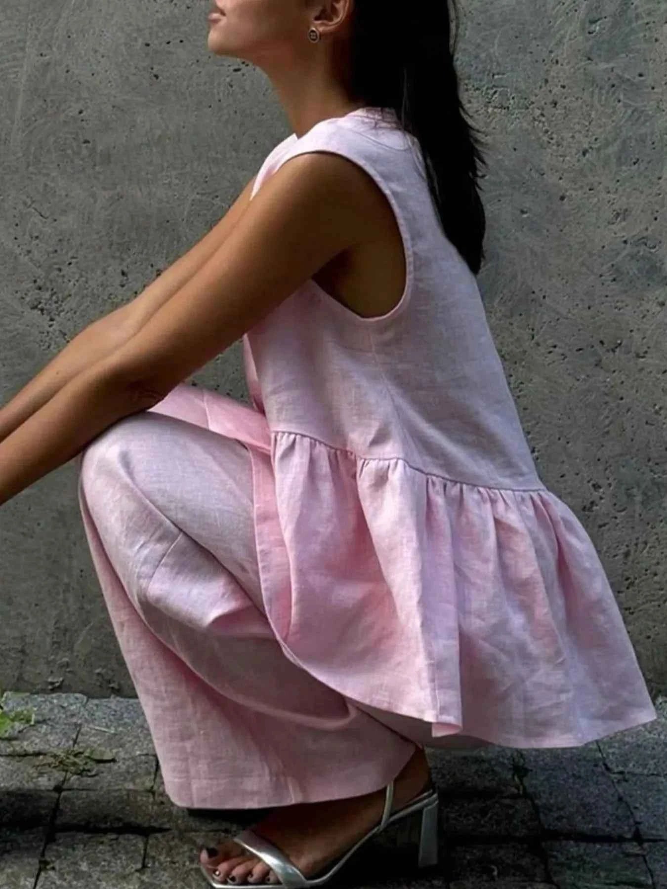 Button Down Peplum Vest and Pants Set 10a44adf-efb8-419e-8fad-a5b642b186df-Max-Origin