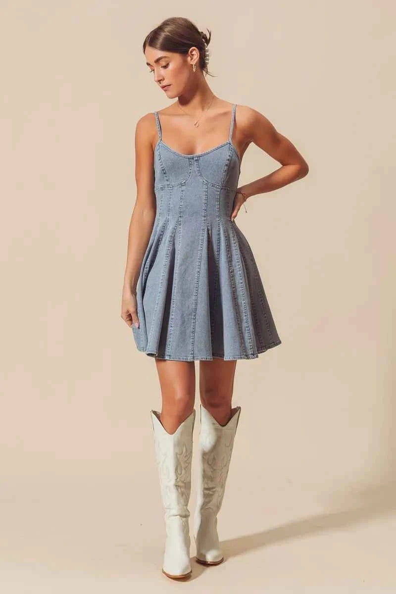 SO ME A Line Fit and Flare Denim Mini Dress 10e4d059bf1b491782fa5eb8cd203345-Max-Origin