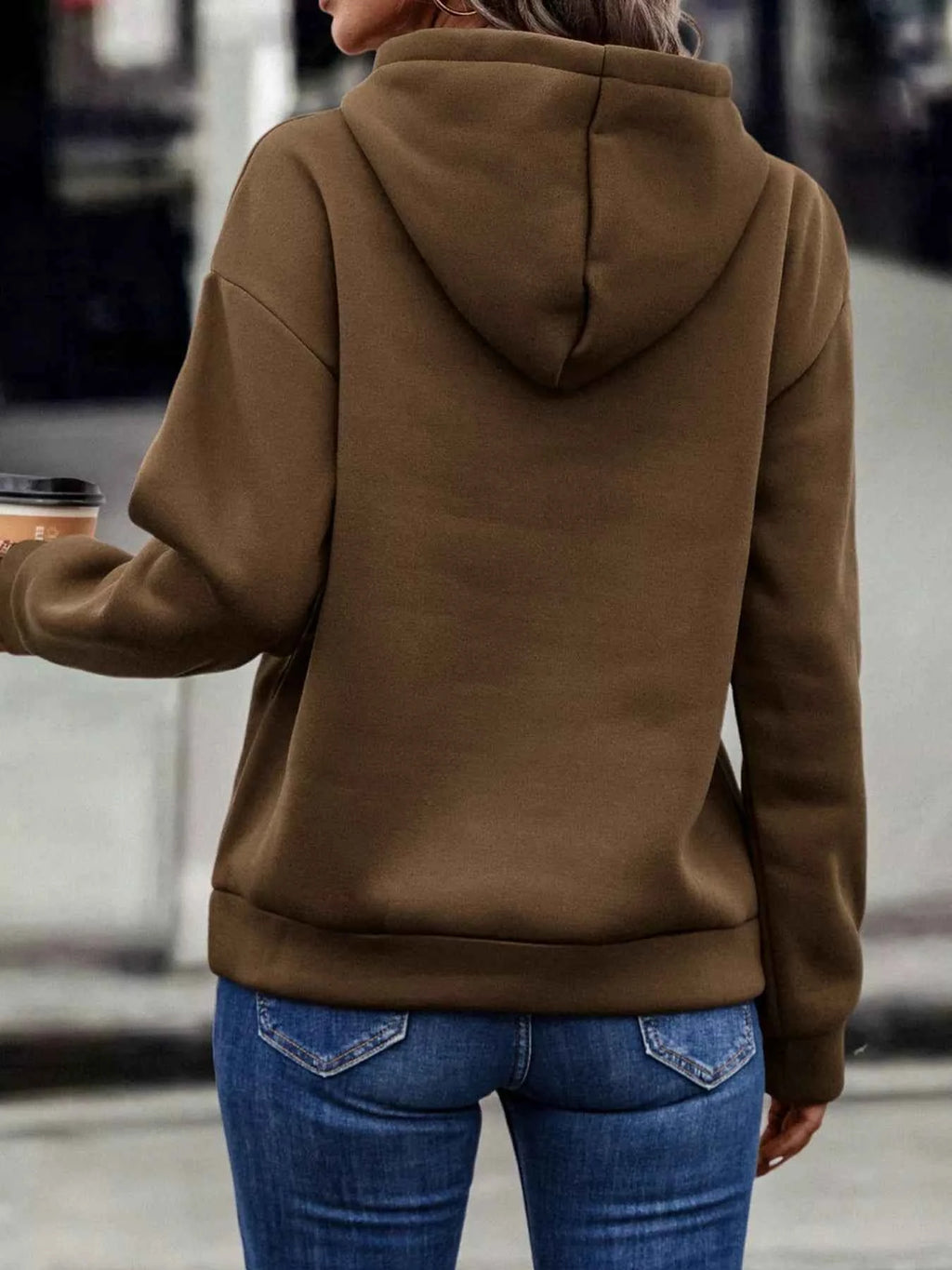 Fringe Detail Long Sleeve Drawstring Hoodie 10ebd269-b3a4-40a4-bae8-1cdc394042a6-Max-Origin