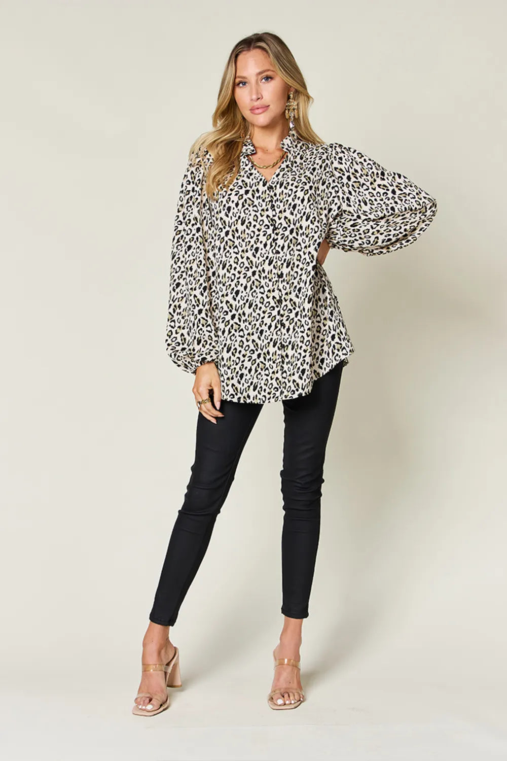 Double Take Full Size Leopard Long Sleeve Blouse 11802fc5-65b6-4b08-9c05-fe62379759ca-Max