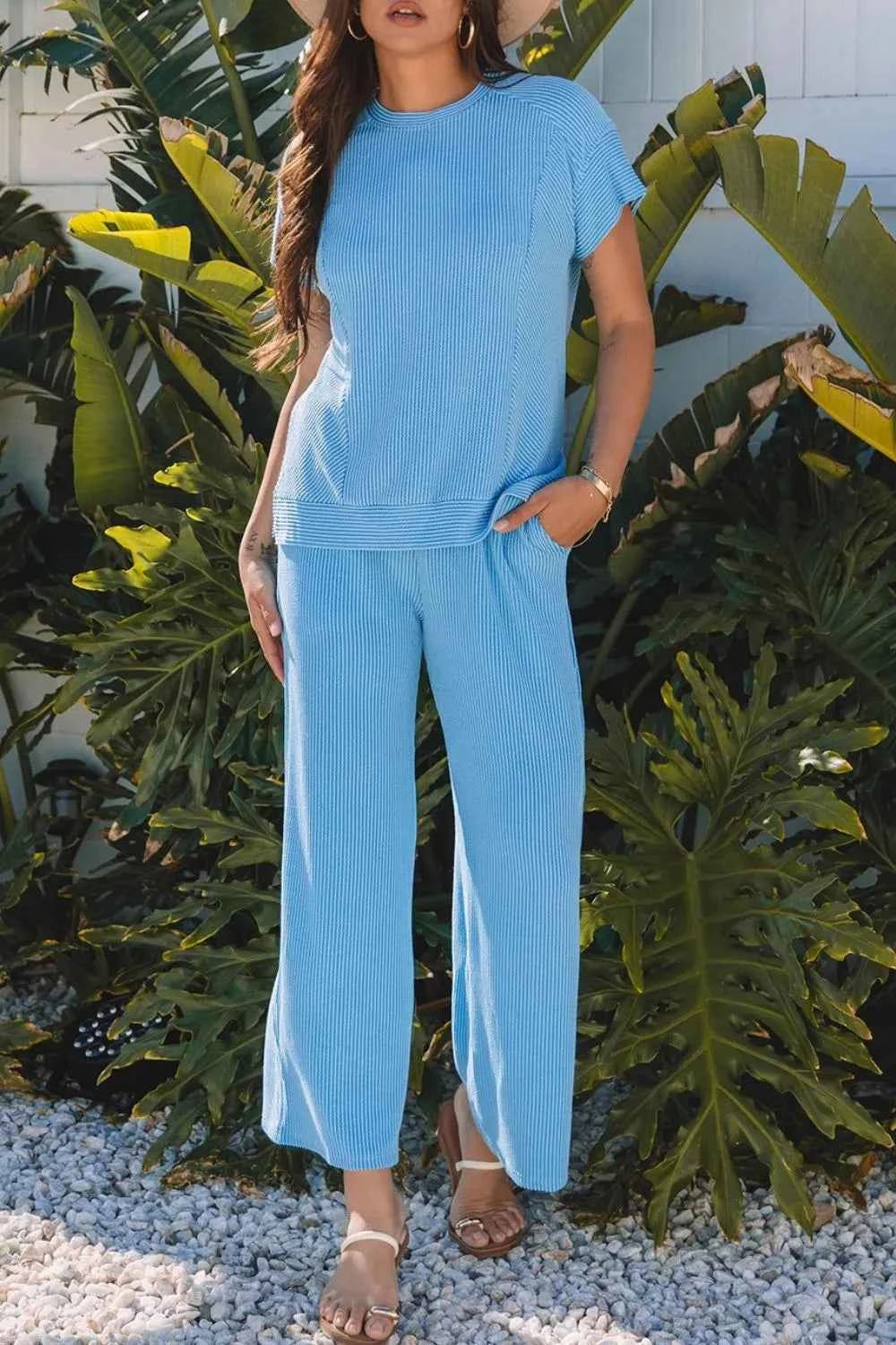 Ribbed Knit Round Neck Top and Pants Casual Set 1182ff69-24d9-433e-8d1e-8279e27f50e3-Max-Origin