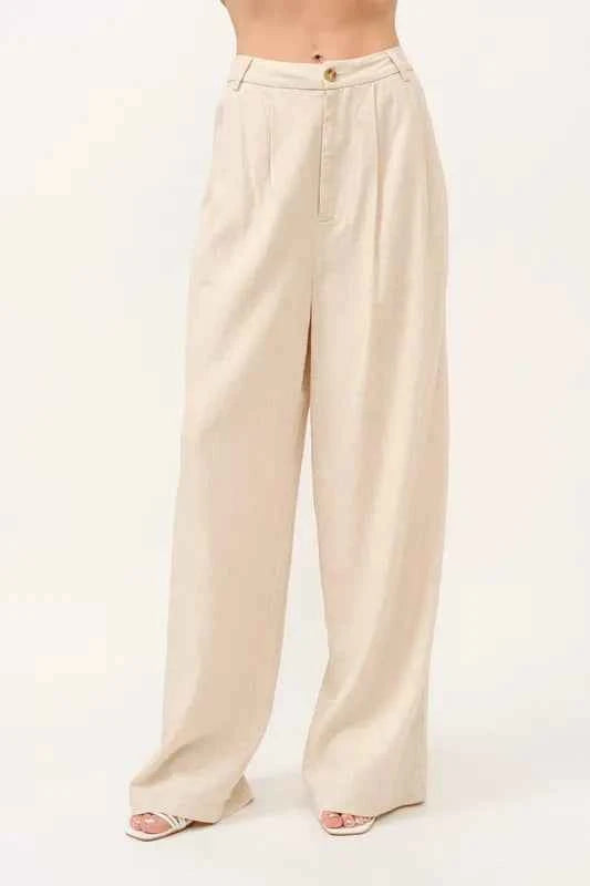 And The Why High-Rise Wide Leg Linen Blended Pants OATMEAL 118b8492ea9e494386f764e85531109c-Max-Origin