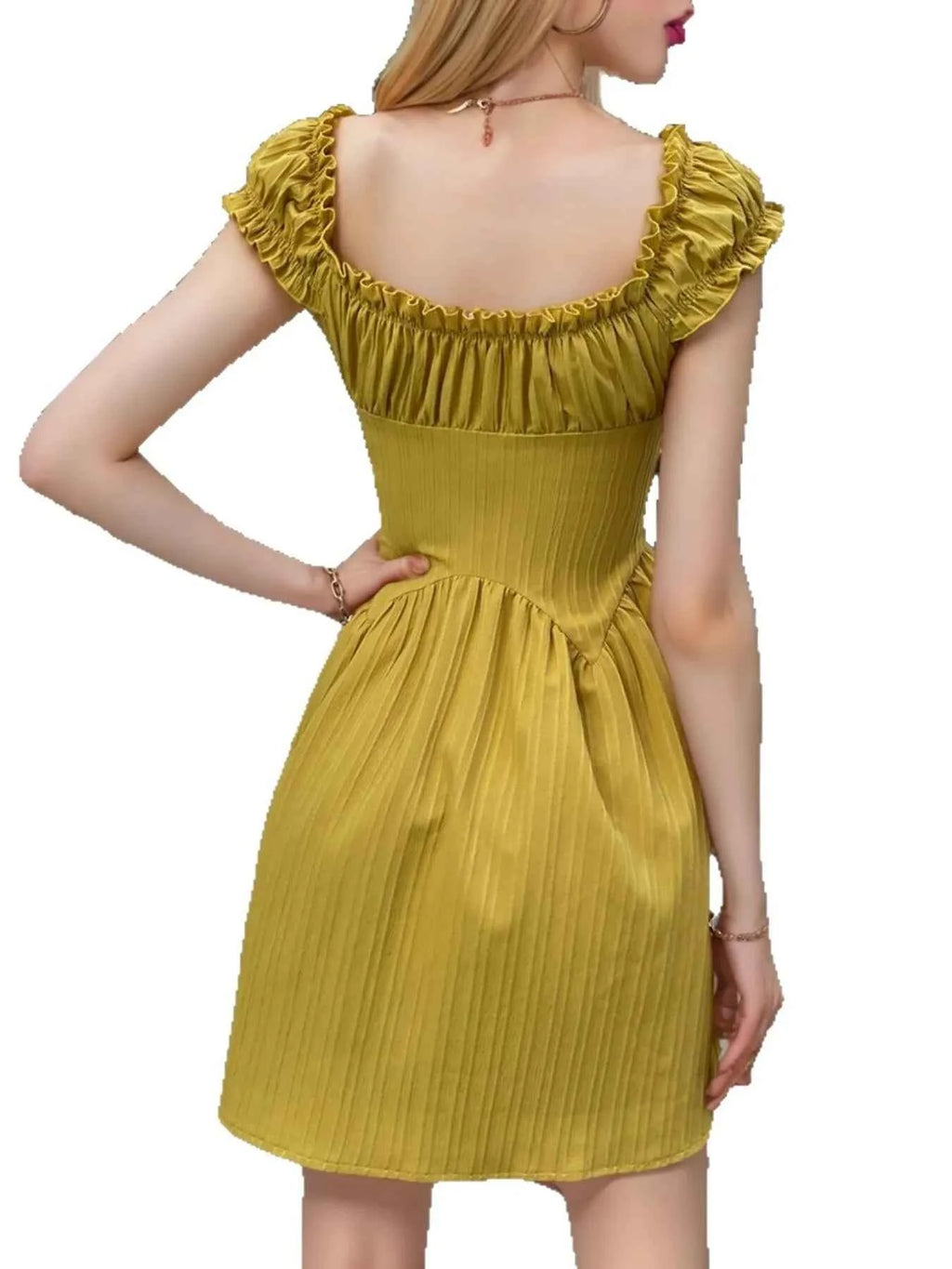 Frill Cap Sleeve Mini Dress 11a63b2fb31d489dacf94308d184c541-Max-Origin