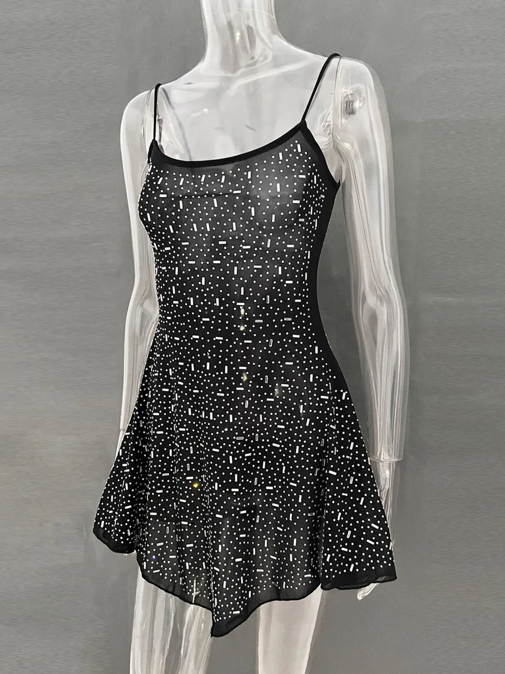 Rhinestone Decor Mini Cami Dress 11d775e9ba2b40dda0f8a70ac23f94c9-Max-Origin