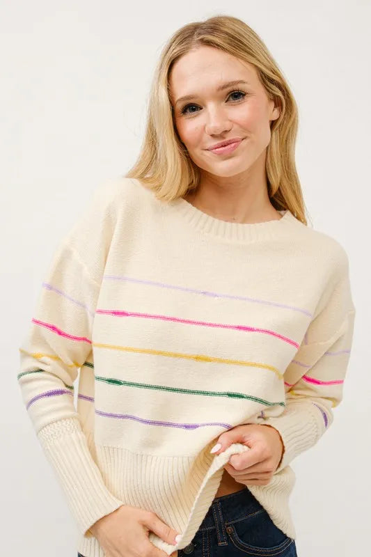 And The Why Multi Striped Pullover Sweater Top MULTI 11fa92f1d7ab43c8b1c7775cebec5581-Max-Origin