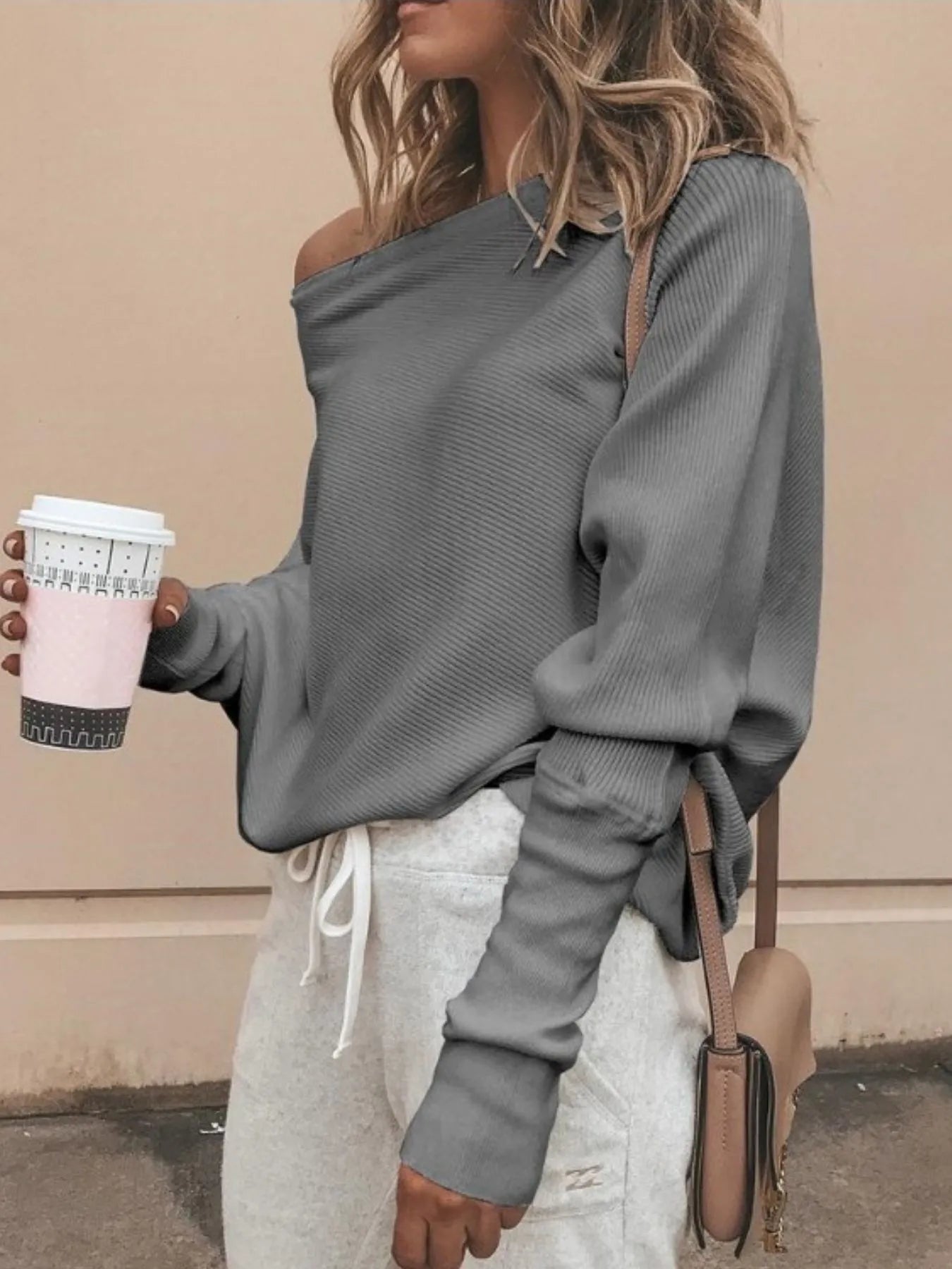 Full Size Single Shoulder Ribbed Knit Top Plus Size 1274a9e4-9dc3-4504-91d7-cb2cd90f39f9-Max-Origin