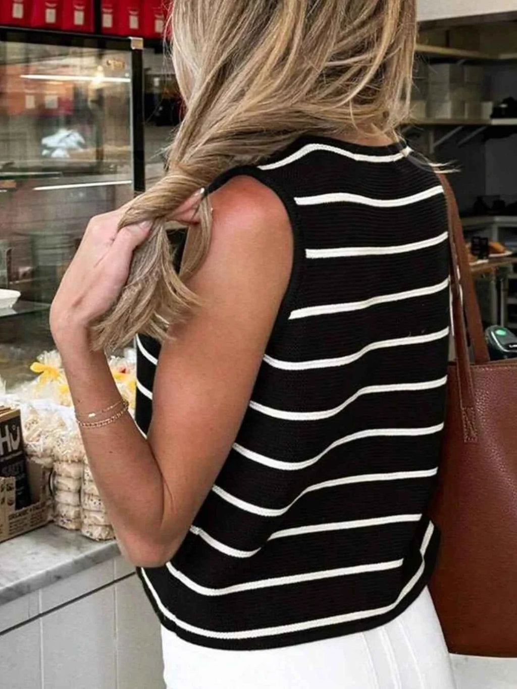 Tie Front Striped Sweater Vest 1299884f-a70b-4a6e-95bf-9f8c4b71da79-Max-Origin