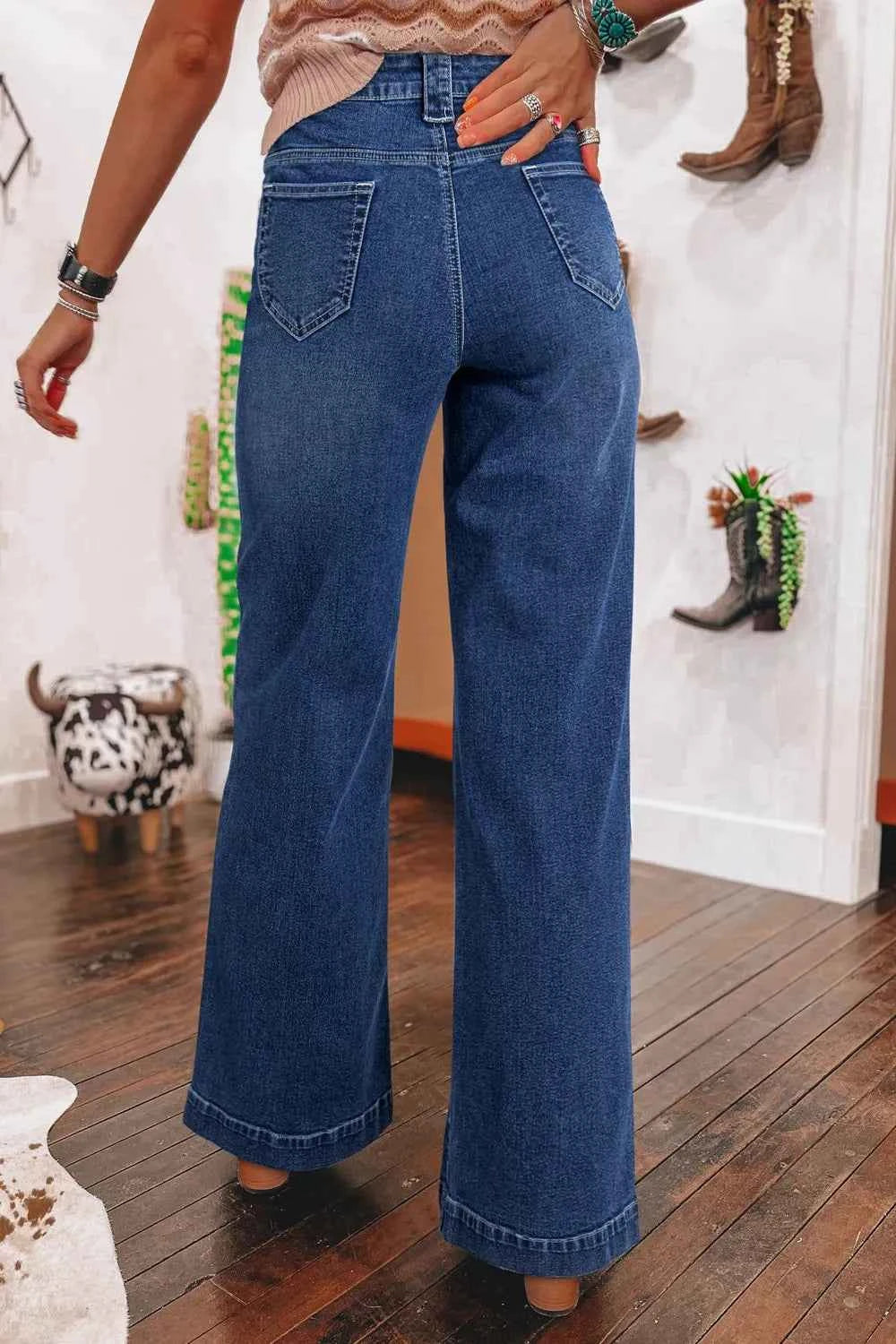 Wide Leg Pocketed High Waist Jeans 12b143d9-e8c7-4d6d-bd17-e873d5c64458-Max-Origin