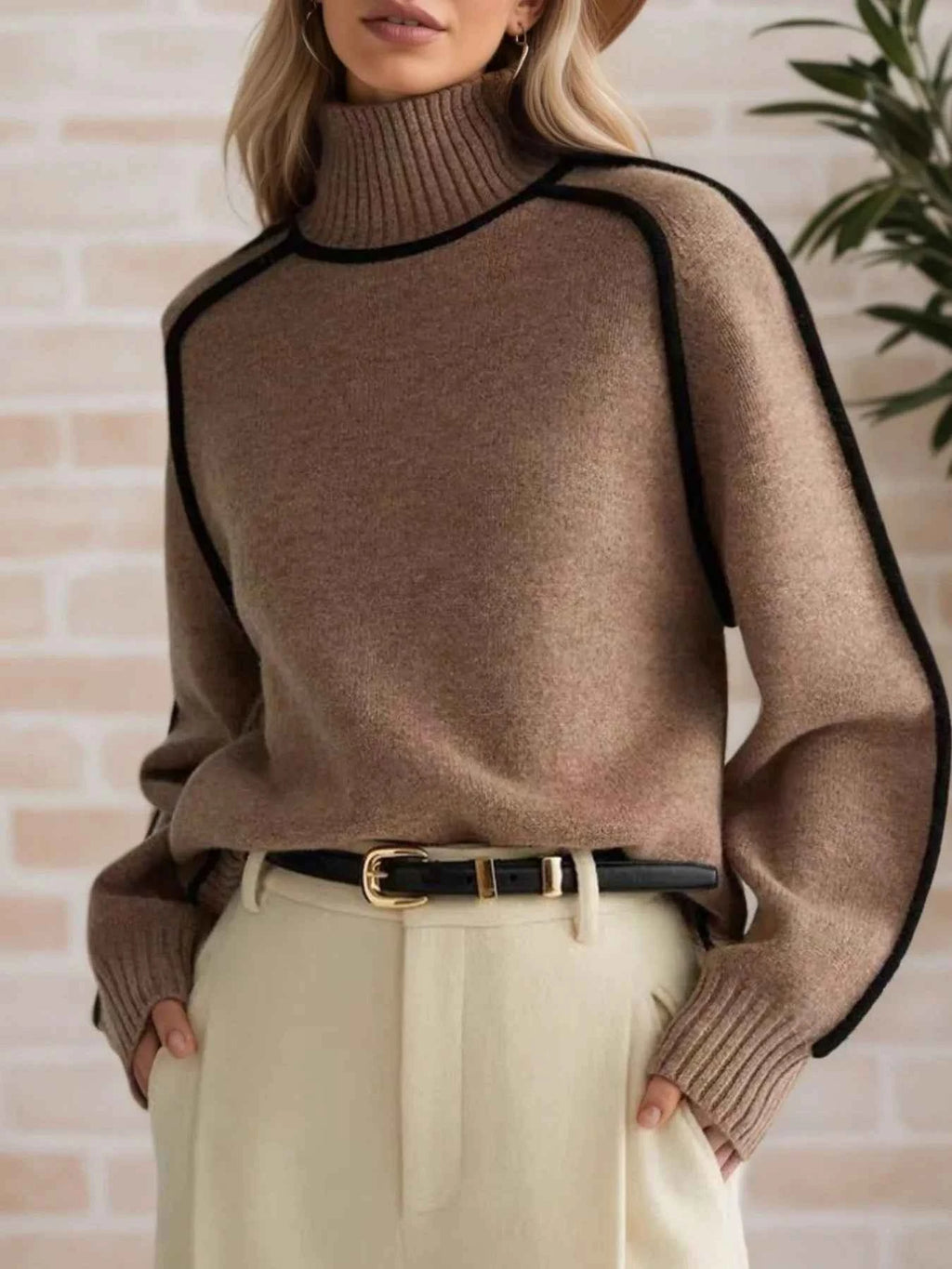 Contrast Trim Turtleneck Sweater 12b88fa3-9a1b-4f53-93b6-5f82b45aba5e-Max-Origin
