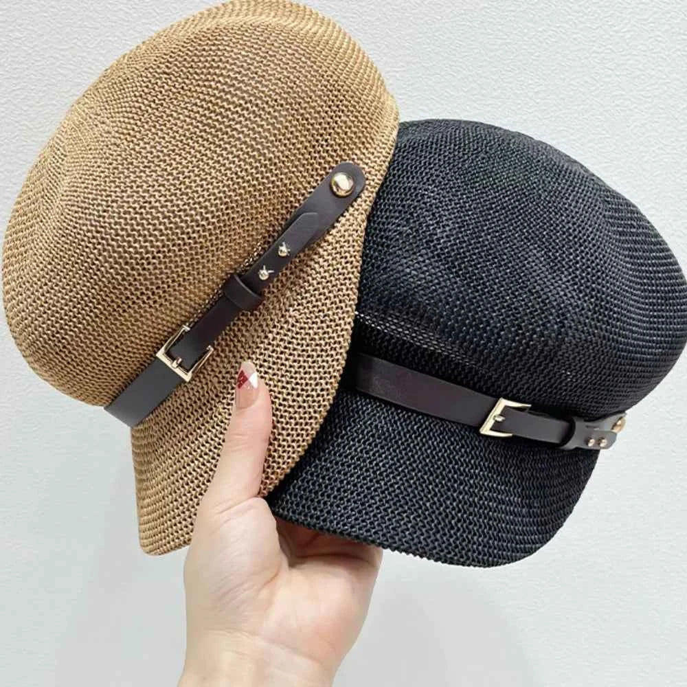 Straw Woven Buckle Hat 12def95e-d8b5-4793-86fa-03c81a87fdbc-Max