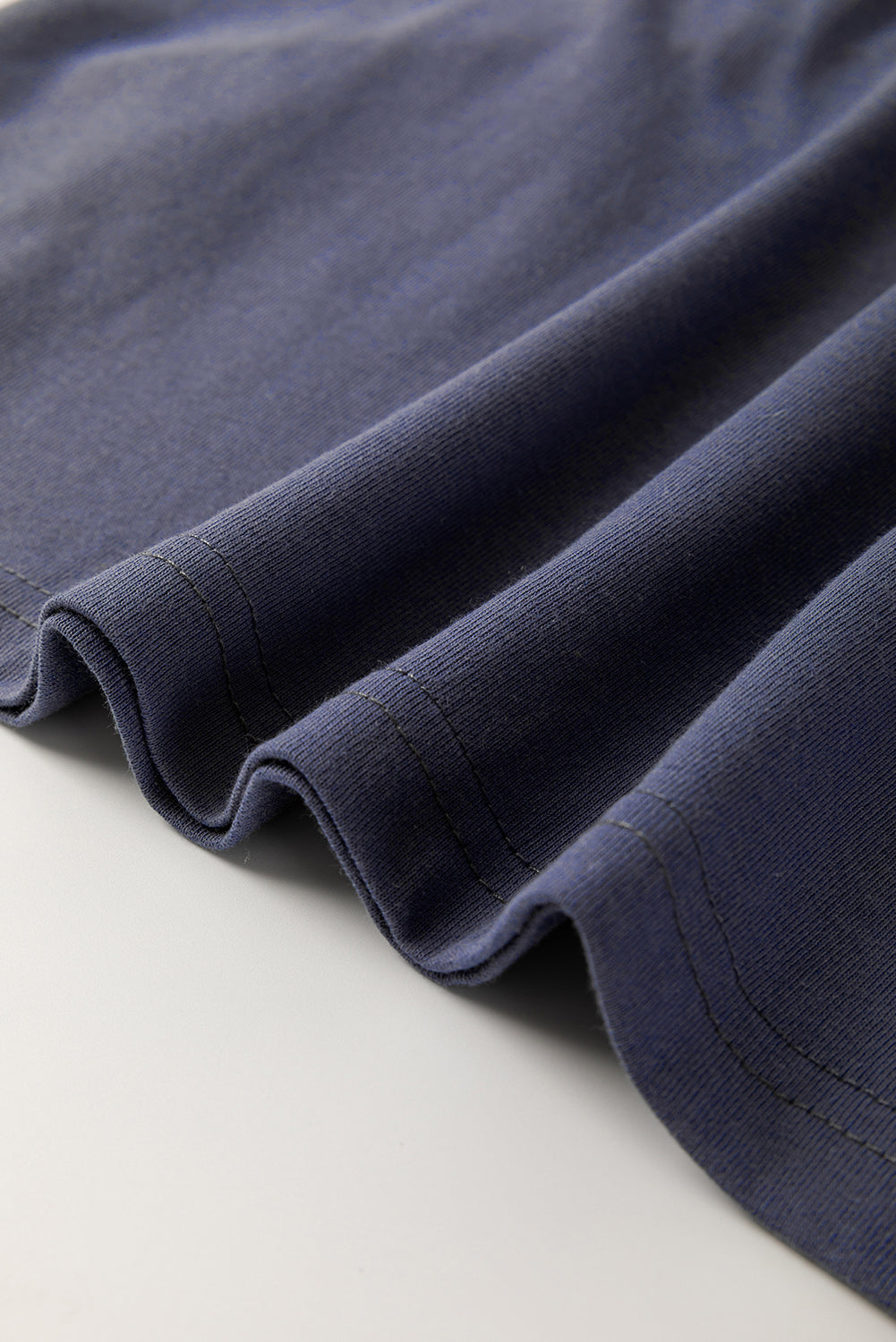 Dark Blue Leopard Colorblock Patchwork Drop Shoulder Top 12df15d1766c14c8