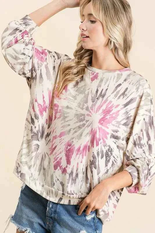 BiBi Tie Dye Print Terry Pull Over 132fb132e25c4aeabd848724ceb945b9-Max-Origin