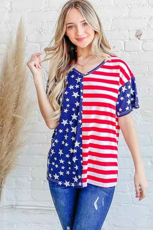 And The Why American Flag Short Sleeve Top 137fba6c-1f00-46cc-a590-27d6ad317335-Max-Origin