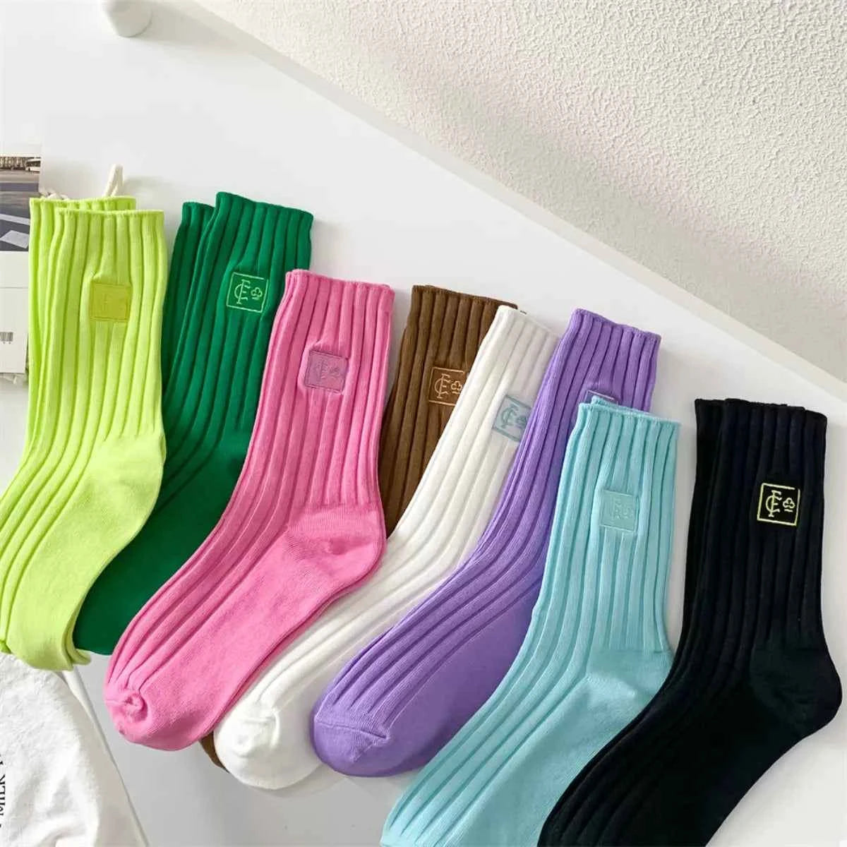 Breathable Ribbed Knit Crew Socks 1413b738-2062-4af9-b654-5a236c5f7dea-Max-Origin