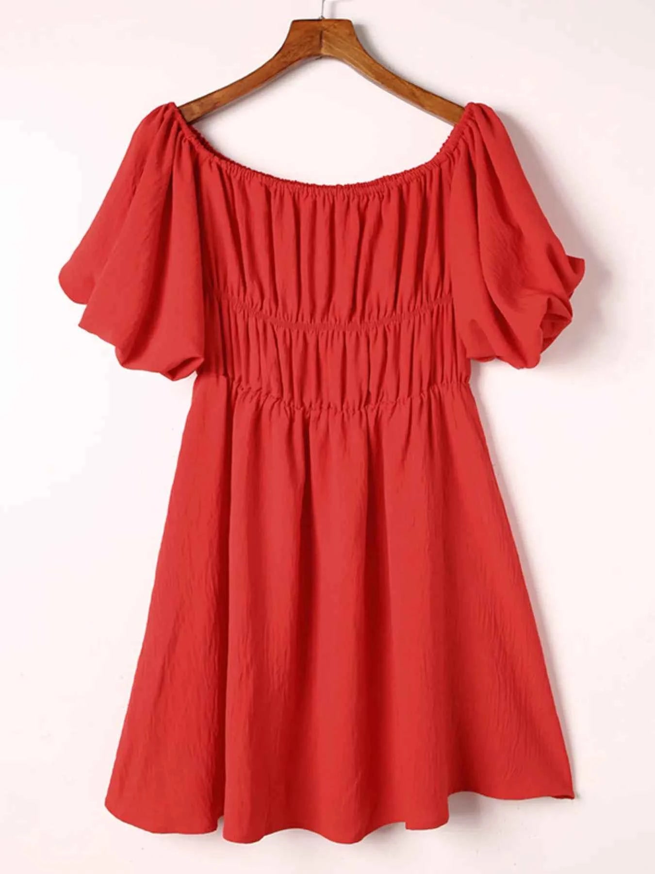Off-Shoulder Puff Sleeve Mini Dress 147c162e8c984fb284676d859e4353a0-Max-Origin
