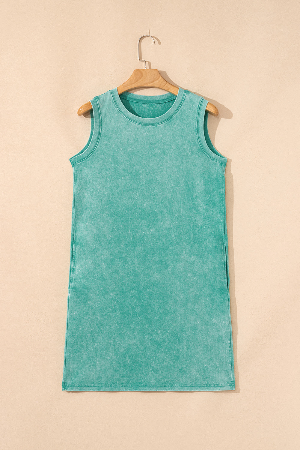 Beau Blue Mineral Wash Pocket Tank Mini Dress 14c1369e7b8ddd94