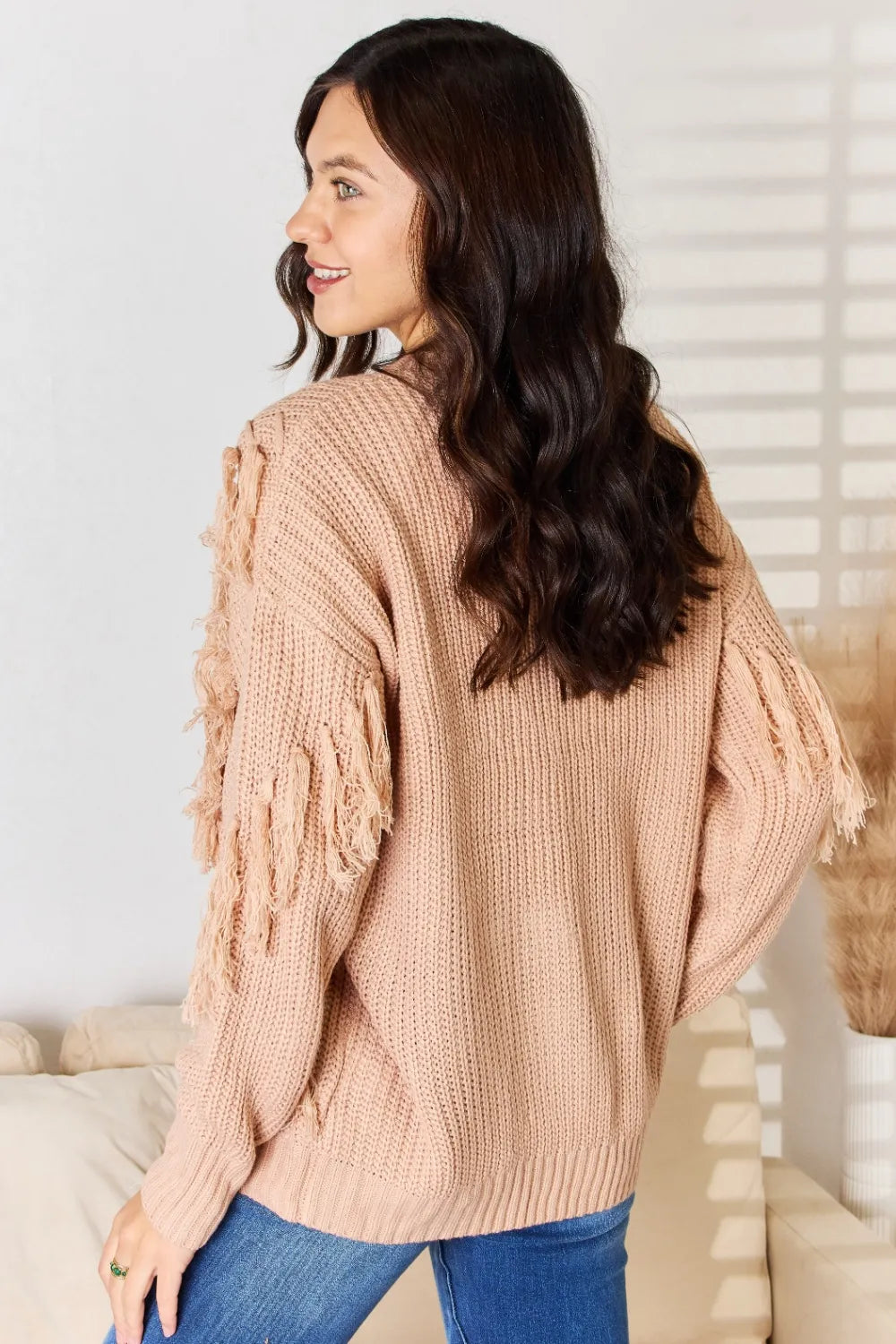 And The Why Tassel Detail Long Sleeve Sweater 14c877ec-21d6-45be-a37d-a137f69750f2-Max