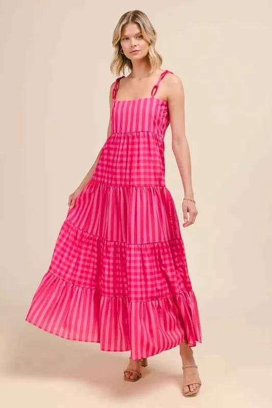 SO ME Stripe Tiered Maxi Dress with Colorful Chain Strap 15286e72b86741edae2065f17775b0ab-Max-Origin