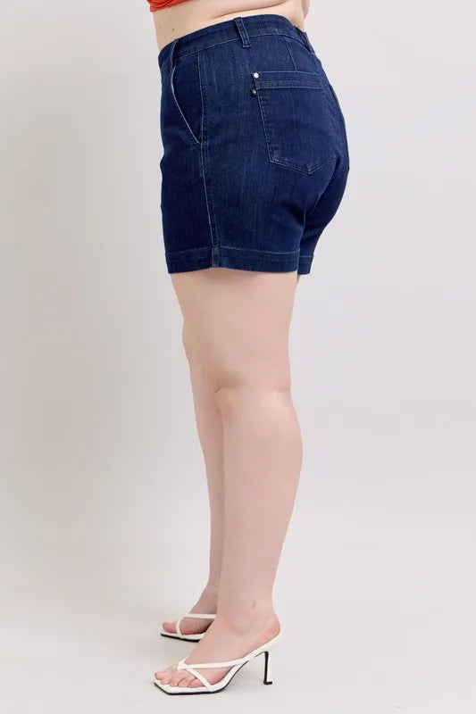Judy Blue Full Size High Waist Denim Shorts Plus Size 153b04af-5924-44e8-be20-6326ef33cbff-Max-Origin