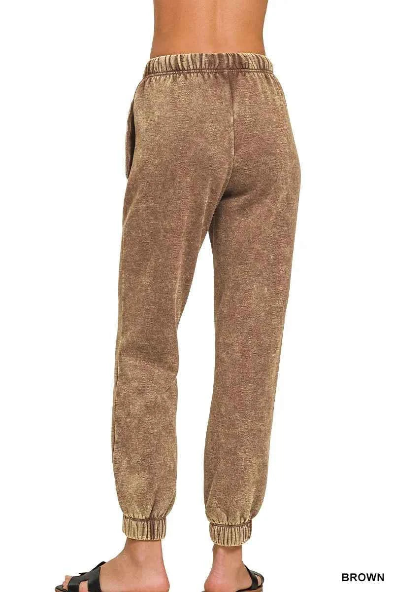 Zenana Acid Wash Fleece Sweatpants with Pockets 15579573ce784cde90768c285ad666dd-Max-Origin