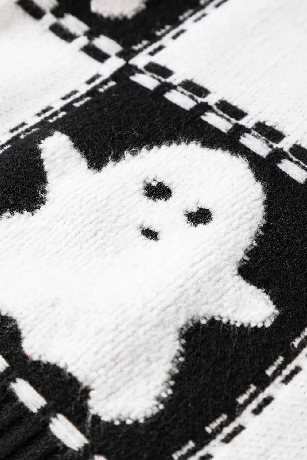 Ghost Checkered Round Neck Sweater 1651f40d-b5c1-4e9a-947e-d2cb43701e68-Max-Origin
