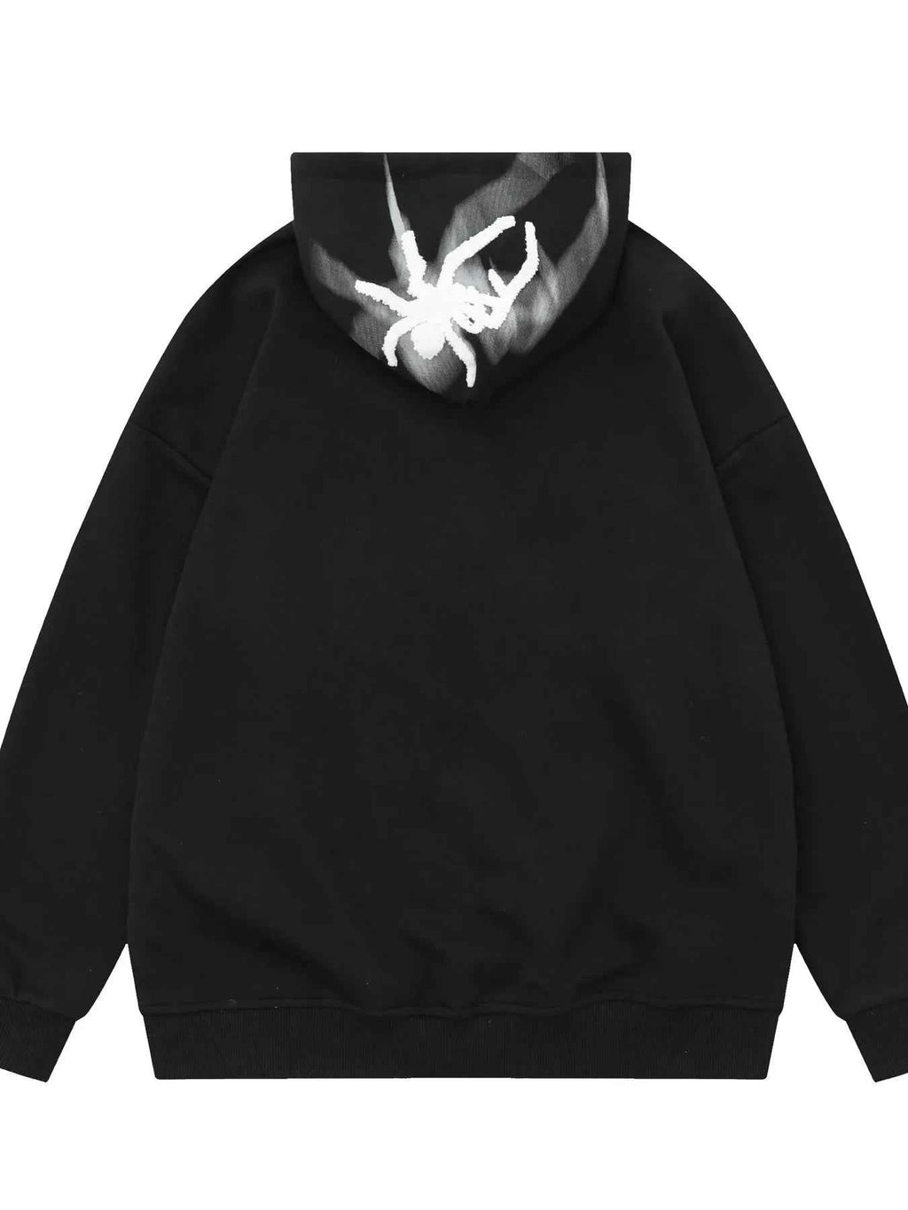 Men's Spider Graphic Oversized Hoodie with Side Button Details 1679f51dd7bc49d2af74f9b8ede0f197-Max-Origin