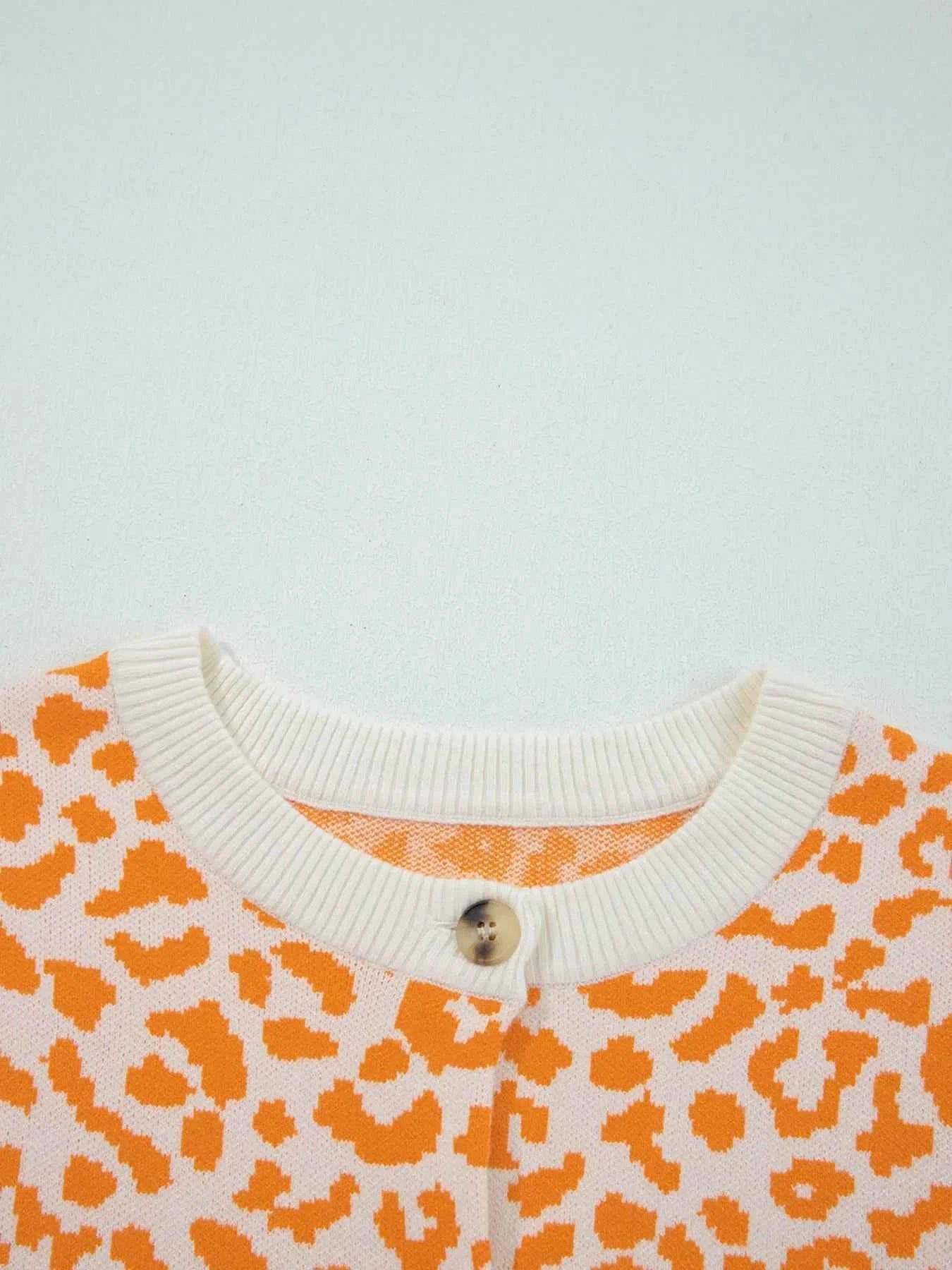 Leopard Drop Shoulder Chunky Knitted Cardigan 16c1db5a60834863816dc86e5a79374d-Max-Origin