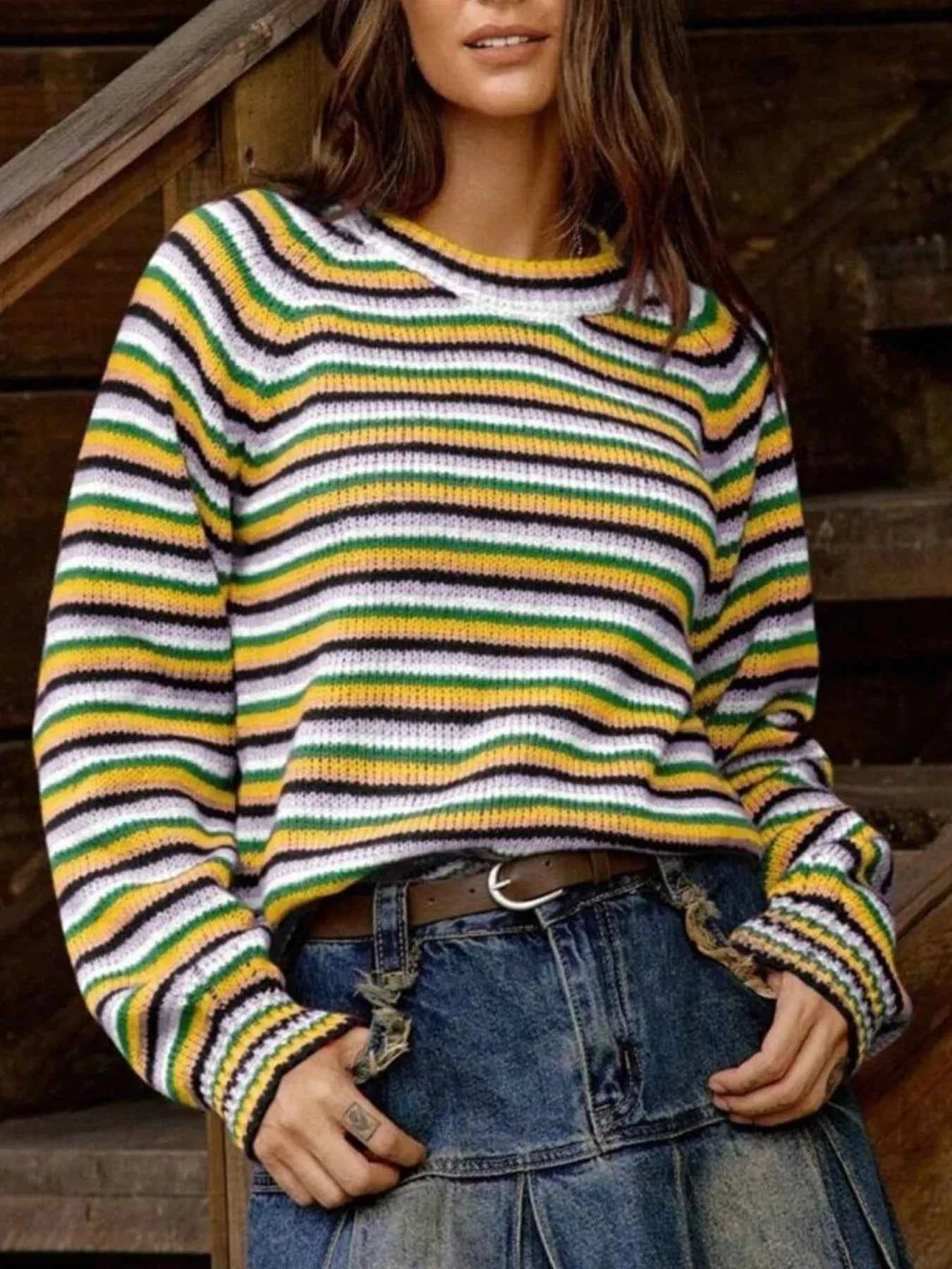 Rainbow Striped Pullover Sweater 16c8aed8-3dfb-449e-a565-4934d3056d38-Max-Origin