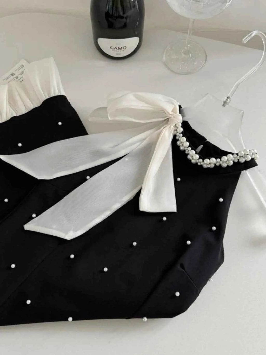 Pearl Detail Sleeveless Mini Dress 1708d8a8-0e4f-4ddc-9370-d8f091e35b30-Max-Origin