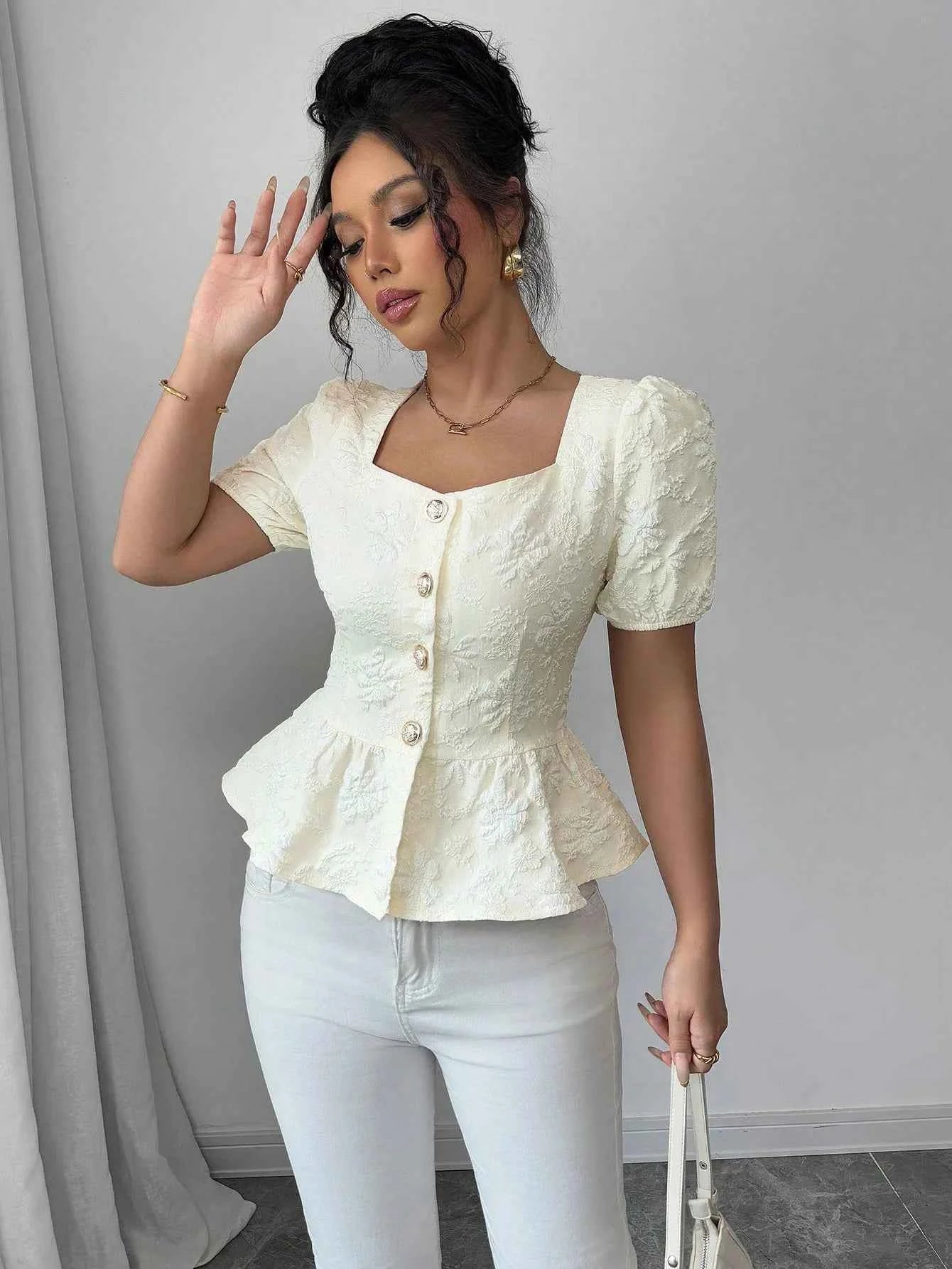 Peplum Button-Front Blouse 17121ba9-7034-4888-93bb-36967aed55e6-Max-Origin