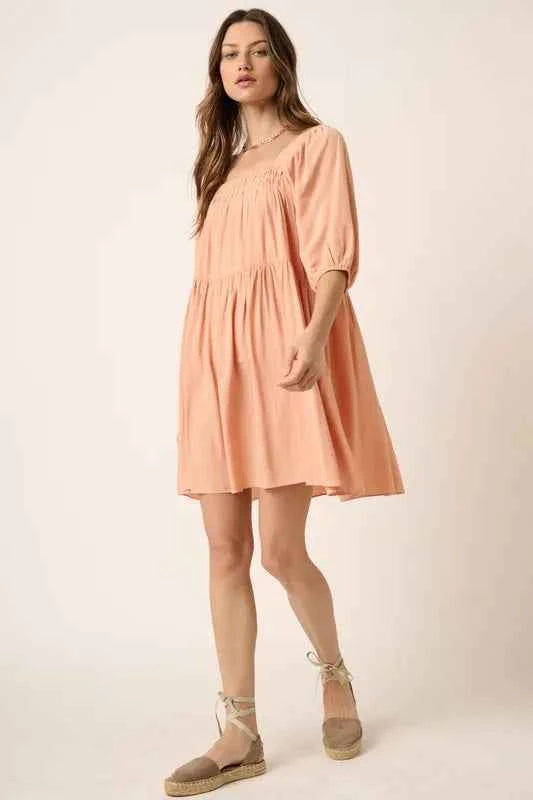 Mittoshop Pintuck Detail Tie Back Mini Dress 171cb925-a170-4788-a1af-b01ce4d2e2f1-Max