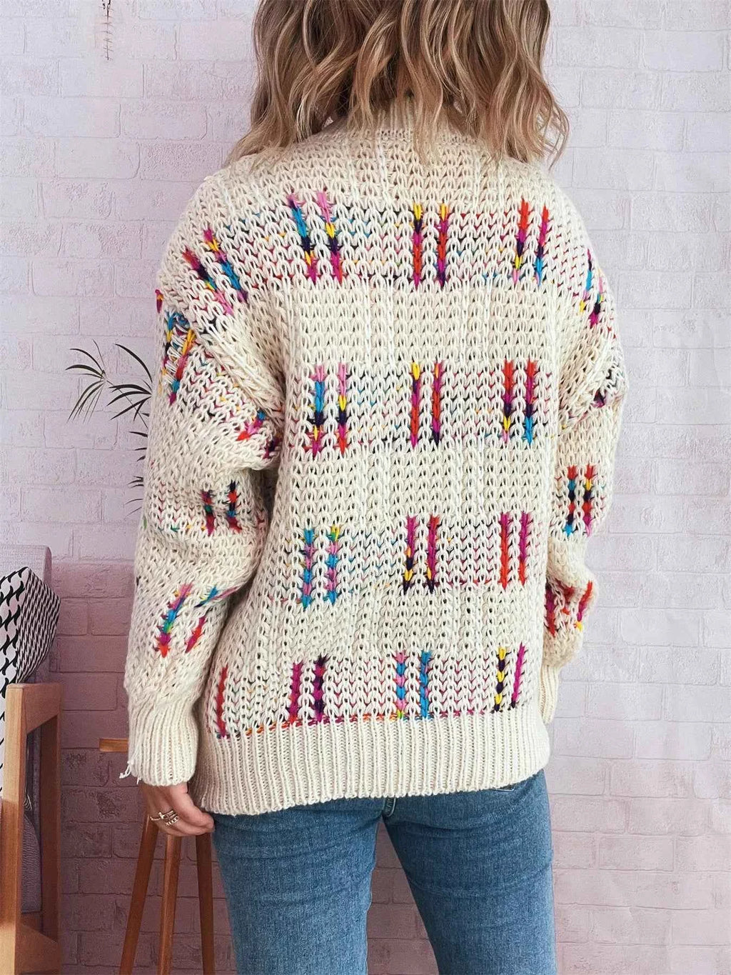 Colorful Round Neck Long Sleeve Sweater 171ece23d8ca49a1ac0d1585f7105cd7-Max-Origin