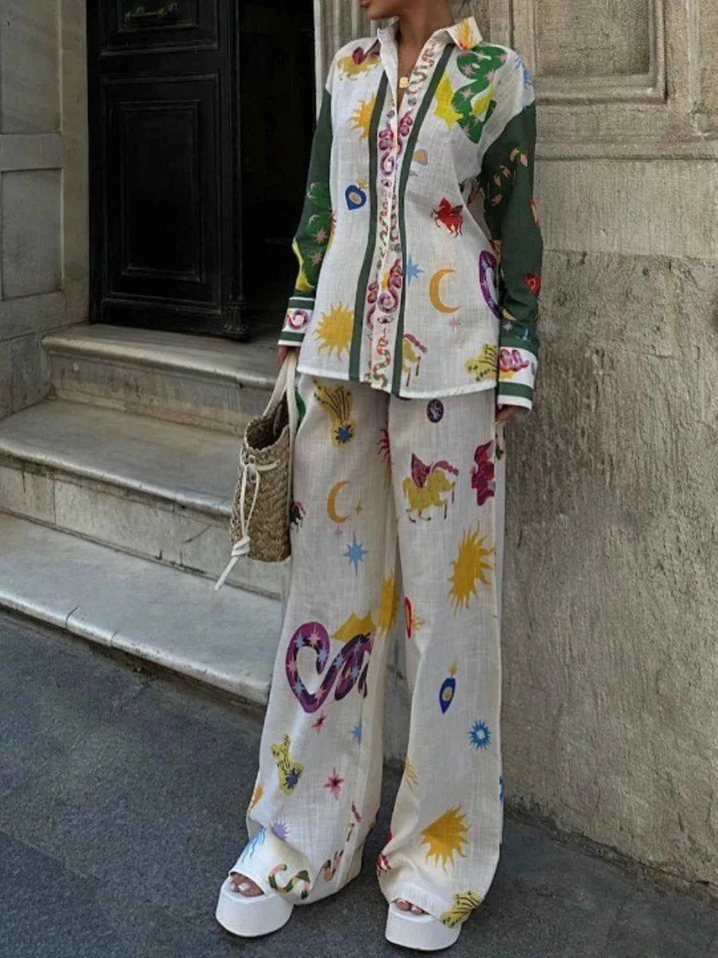 Printed Button Down Shirt and Pants Set 173e90df-cd0f-461c-9c51-71687f84cc0d-Max-Origin