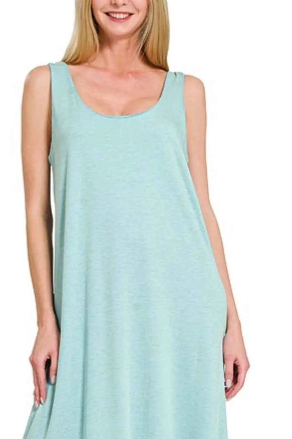 Zenana French Terry Twisted Strap Midi Dress 1765bcf2-c137-433f-b20f-eafc26e9537b-Max-Origin