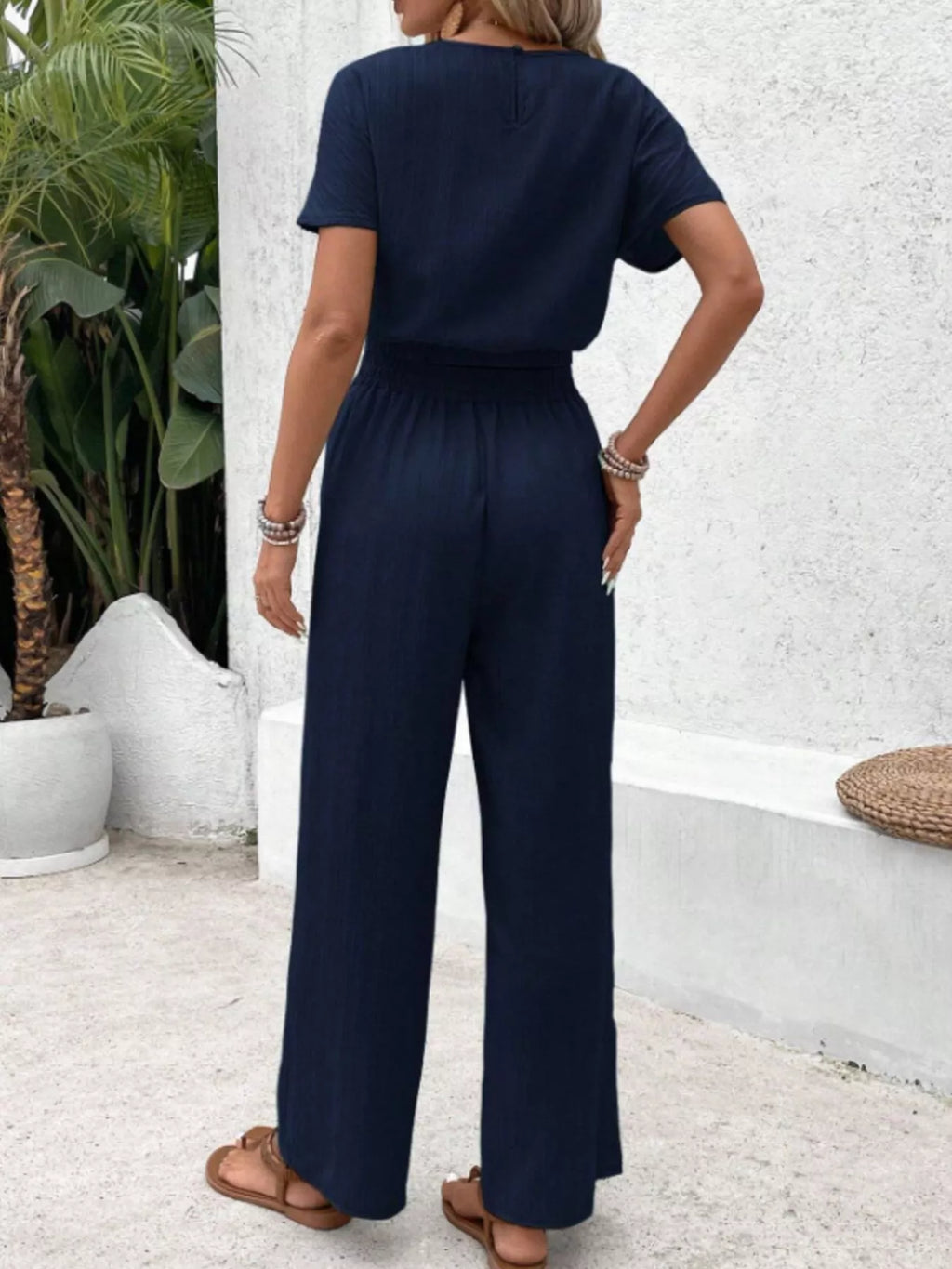 Round Neck Short Sleeve Top and Pants Set 17d09b94-da05-424b-b3d4-a6c1beaec41f-Max-Origin