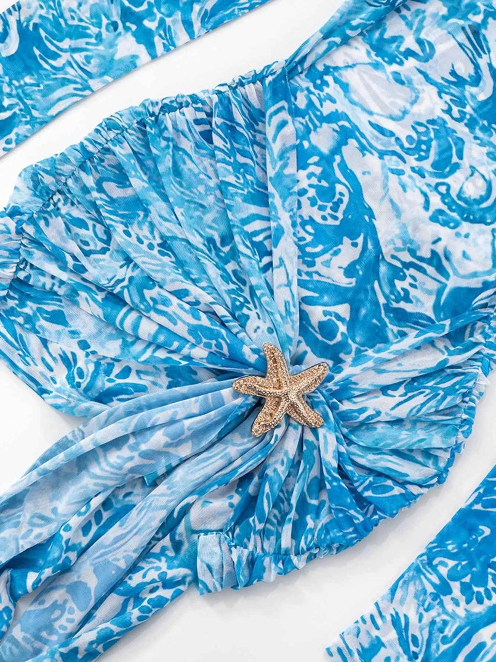 Printed Mock Neck Long Sleeve Mini Dress 17f3128b-d86a-41a3-9b4d-a7d1794ce2cc-Max-Origin